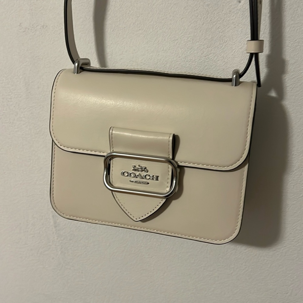 NWOT Coach Morgan Square Crossbody in White